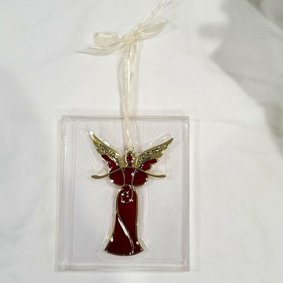 Serenity Angel Stained Glass Hanging Ornament NWT - Picture 1 of 5